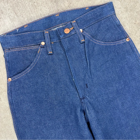 Vintage Deadstock Wrangler hard blue jeans - Picture 5 of 6